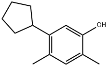 5-cyclopentyl-2,4-xylenol Structure