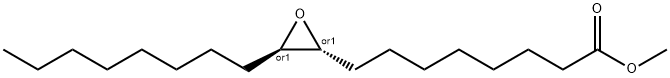 rel-3α*-オクチル-2β*-オキシランオクタン酸メチル 化学構造式