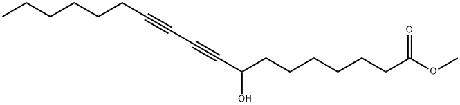 8-ヒドロキシ-9,11-オクタデカジイン酸メチル 化学構造式