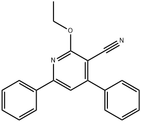 3-Cyano-2-ethoxy-4,6-diphenylpyridine Struktur