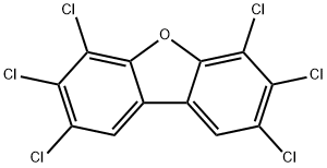 2,3,4,6,7,8-Hexachlorodibenzofuran Struktur