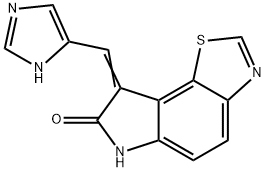 8-(1H-IMIDAZOL-4-YLMETHYLENE)-6,8-DIHYDRO-THIAZOLO[5,4-E]INDOL-7-ONE Structure