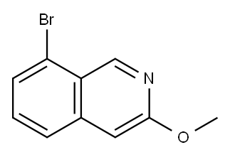 8-broMo-3-Methoxyisoquinoline Struktur
