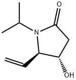 2-Pyrrolidinone,5-ethenyl-4-hydroxy-1-(1-methylethyl)-,(4S,5R)-(9CI) 结构式