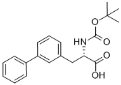 (S)-3-BIPHENYL-3-YL-2-TERT-BUTOXYCARBONYLAMINO-PROPIONIC ACID Structure