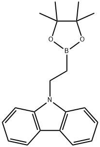 2-[2-(9H-カルバゾール-9-イル)エチル]-4,4,5,5-テトラメチル-1,3,2-ジオキサボロラン 化学構造式