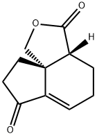 1H,3H-Indeno[3a,4-c]furan-3,7(3aH)-dione,4,5,8,9-tetrahydro-,(3aR,9aR)-(9CI) Structure