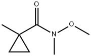Cyclopropanecarboxamide, N-methoxy-N,1-dimethyl- (9CI) Structure