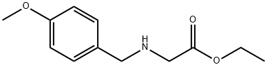 2-[(4-甲氧基苄基)氨基]乙酸乙酯 结构式