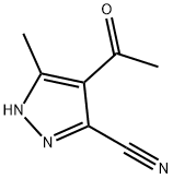 1H-Pyrazole-3-carbonitrile, 4-acetyl-5-methyl- (9CI) Structure