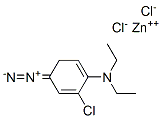 P-DIAZO-O-CHLORO-N N-DIETHYLANILINE ZINC CHLORIDE Struktur