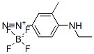 4-(乙基氨基)-3-甲基偶氮苯四氟硼酸盐, 6087-59-8, 结构式