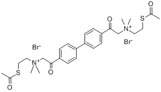 60872-43-7 4,4'-Biphenylenebis(2-oxoethylenebis(2-acetylthioethyl)dimethylammonium) dibromide