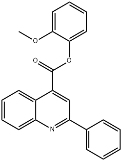 2-PHENYL-QUINOLINE-4-CARBOXYLIC ACID 2-METHOXY-PHENYL ESTER Struktur