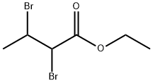 2,3-ジブロモ酪酸エチル 化学構造式
