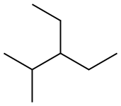 2-甲基-3-乙基戊烷,609-26-7,结构式