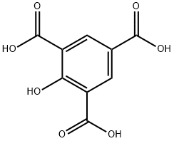 1-Hydroxybenzene-2,4,6-tricarboxylic acid Struktur