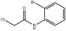 N-(2-ブロモフェニル)-2-クロロアセトアミド 化学構造式