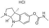 (3aS)-1,2,3,3a,8,8aα-ヘキサヒドロ-1,3a,8-トリメチル-5-[(メチルアミノカルボニル)オキシ]ピロロ[2,3-b]インドール・塩酸塩 化学構造式