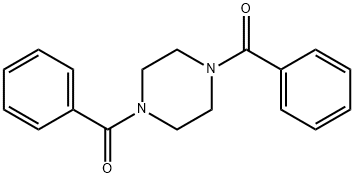 1,4-ジベンゾイルピペラジン 化学構造式