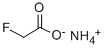 フルオロ酢酸アンモニウム 化学構造式
