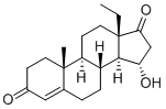 13BETA-ETHYL-15A-HYDROXY-18-NORANDROST-4-ENE-3,17-DIONE Structure