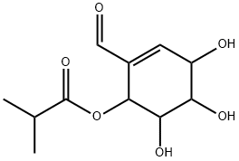 2-Methylpropanoic acid 2-formyl-4,5,6-trihydroxy-2-cyclohexen-1-yl ester|