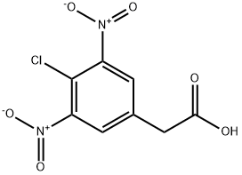 4-CHLORO-3,5-DINITROPHENYLACETIC ACID Struktur