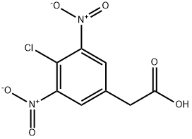 4-CHLORO-3,5-DINITROPHENYLACETIC ACID Structure