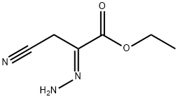 Propanoic acid, 3-cyano-2-hydrazono-, ethyl ester, (2E)- (9CI) Struktur