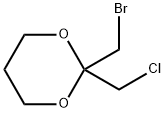 2-(Bromomethyl)-2-chloromethyl-1,3-dioxane 结构式