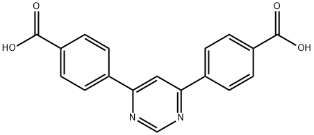 4,6-Di(4-carboxyphenyl)pyrimidine, 609356-00-5, 结构式