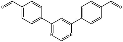 4,4'-(4,6-Pyrimidinediyl)bisbenzaldehyde Structure