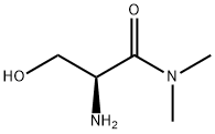 Propanamide, 2-amino-3-hydroxy-N,N-dimethyl-, (2S)- (9CI) Structure