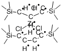 双[1,3-双(三甲基硅基)环戊二烯]二氯化锆,60938-62-7,结构式