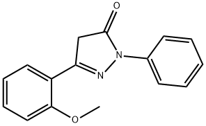 2,4-DIHYDRO-5-(2-METHOXYPHENYL)-2-PHENYL-3H-PYRAZOL-3-ONE 结构式