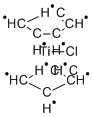 ビス(シクロペンタジエニル)チタニウム(III)クロリド 化学構造式
