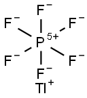 ヘキサフルオロりん酸タリウム(I), MIN 化学構造式