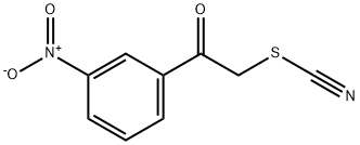 チオシアン酸3-ニトロフェナシル 化学構造式