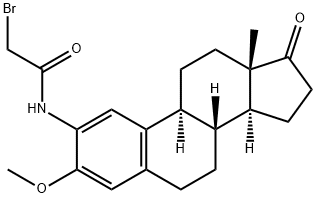 2-bromoacetamidoestrone methyl ether Struktur