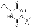 Boc-D-cyclopropylglycine Struktur