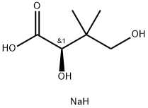 (R)-2,4-Dihydroxy-3,3-dimethylbutyric acid sodium salt Structure
