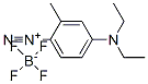 4-(diethylamino)-2-methylbenzenediazonium tetrafluoroborate  Struktur