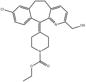 2-Hydroxymethyl Loratadine Structure
