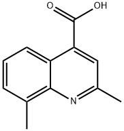 2,8-二甲基-喹啉-4-羧酸, 609822-00-6, 结构式