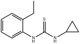 Thiourea, N-cyclopropyl-N-(2-ethylphenyl)- (9CI) 化学構造式