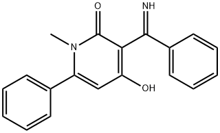 4-hydroxy-3-(α-iminobenzyl)-1-methyl-6-phenylpyridin-2(1h)-one