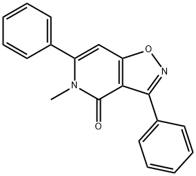 3,6-DIPHENYL-5-METHYLISOXAZOLO(4,5-C)-PYRIDIN-4(5H)-ONE,60986-80-3,结构式