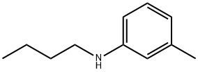 N-ブチル-3-メチルベンゼンアミン 化学構造式
