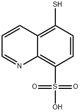 8-Quinolinesulfonic  acid,  5-mercapto- Structure
